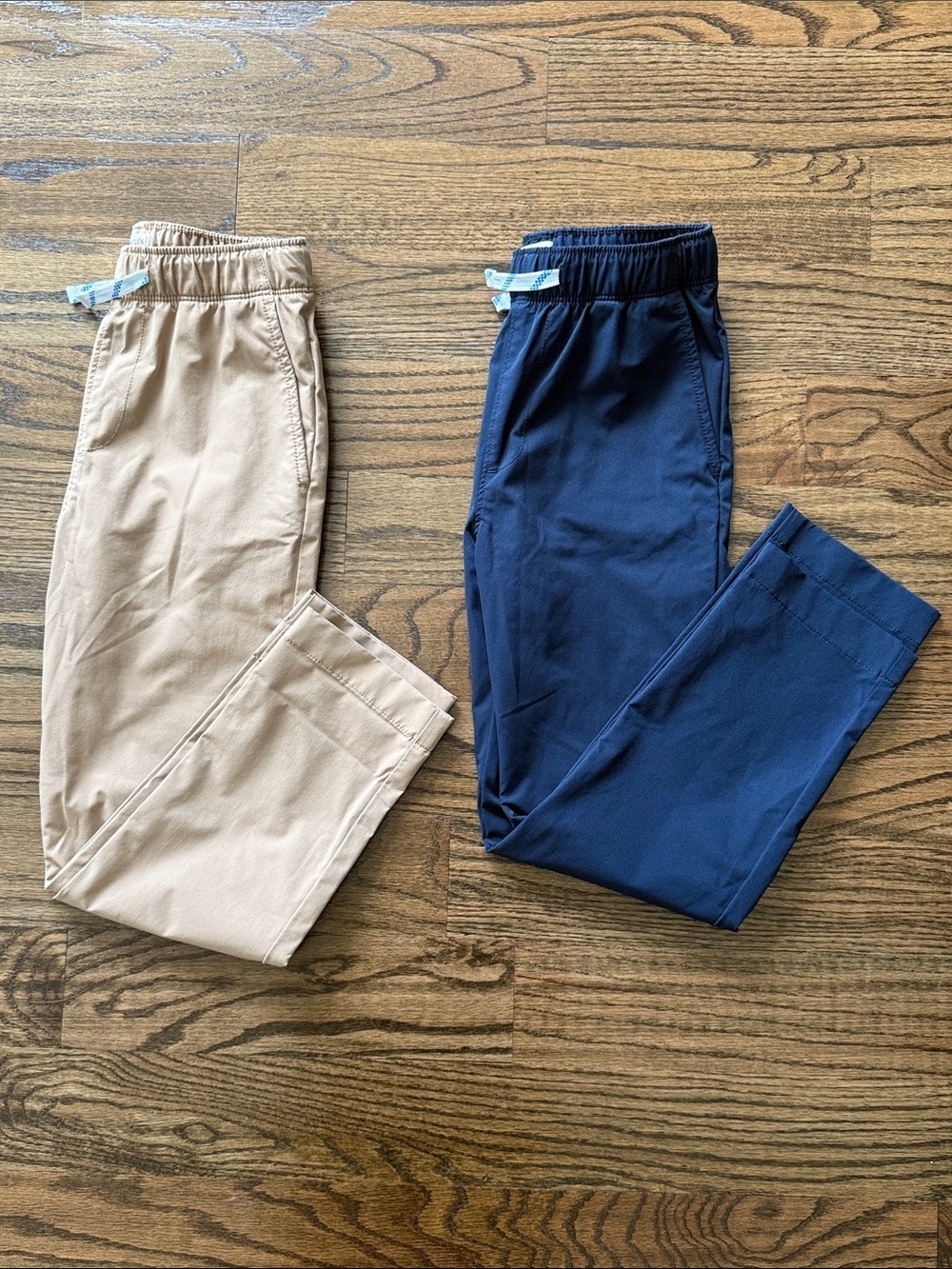 J. Crew Crewcuts Boy Pull On Tech Pants Bundle Of Two Navy Khaki Size 7
